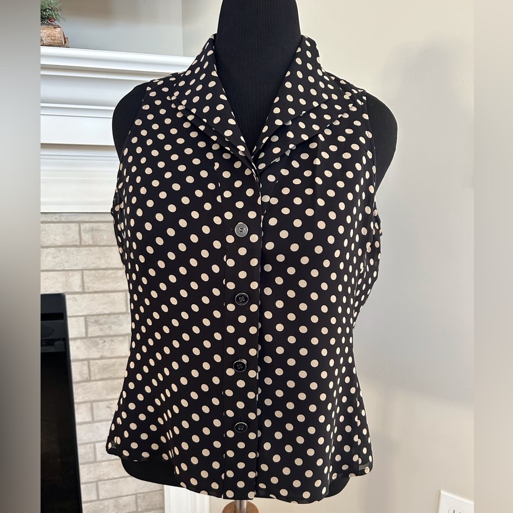 NWOT Jones New York Polka Dot Top